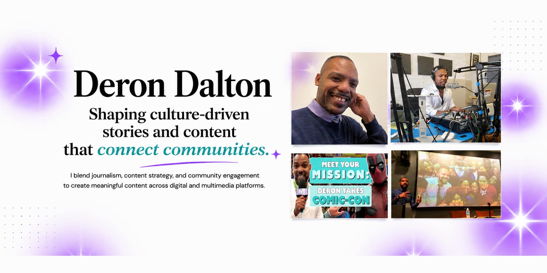 Deron Dalton's header.