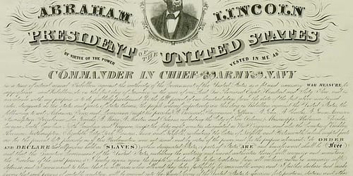 The Emancipation Proclamation is a defining moment in American history. Photo via Maine.edu, The Daily Dot.