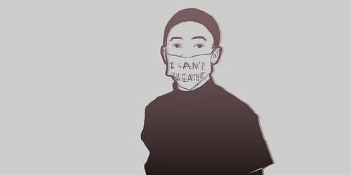 For Black Lives Matter activist Allen Kwabena Frimpong, answering a debate question is not enough. Illustration by Max Fleishman, The Daily Dot.