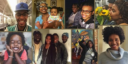 Meet Kleaver Cruz, the 27-year-old writer behind #TheBlackJoyProject on Instagram. Photos via Black Joy Project/Instagram | Remix by Jason Reed, The Daily Dot.